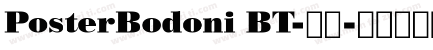 PosterBodoni BT-常规字体转换